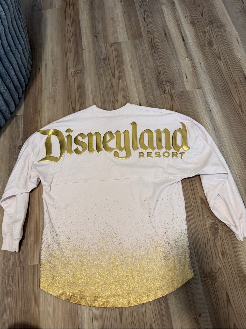 Disneyland Pink with Gold Glitter spirit jersey